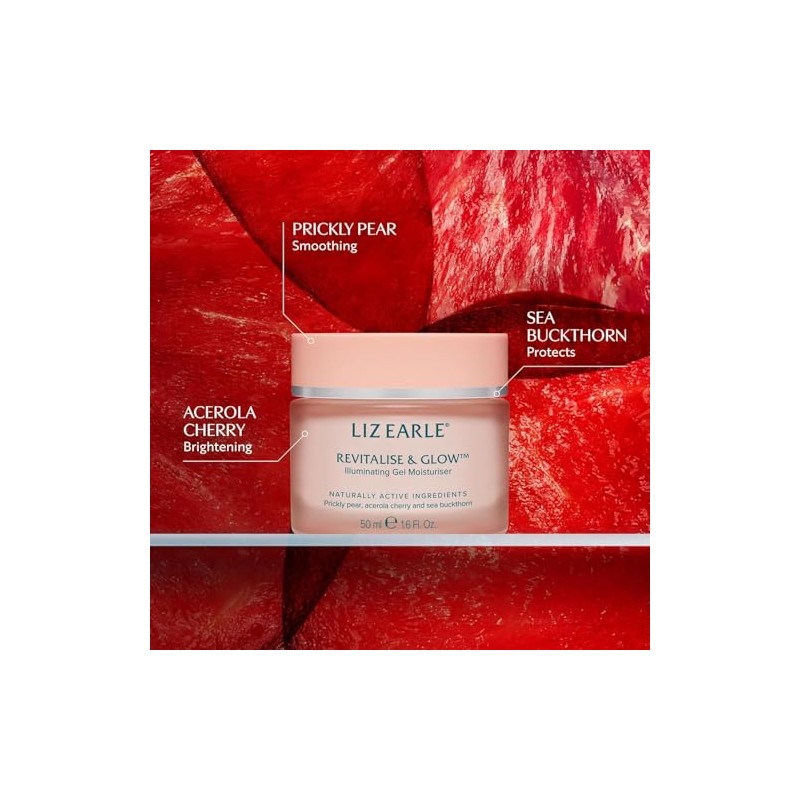 Liz Earle Revitalise & Glow™ Illuminating Gel Moisturiser, 50ml