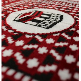 Modefa Islamic Turkish Prayer Rug Wide 5 Multi Person Velvet Janamaz Sajadah Carpet Kaba Mosque Red