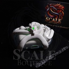 Dragon AirPods Case for AirPods pro2/pro & AirPods 3, Anti fall protection cover case decor gift for gym boy, white black pink