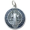 GTBITALY 60.048.31 Medal of Saint Benedict Silver Enamel Size 2