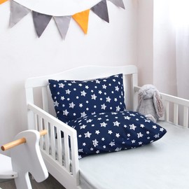 Toddler Pillowcase 2 Pack,Envelope Closure Small Pillow Cases 14'' x 20'', 100% Soft Microfiber, Fit for Pillow Size 13"x 18" or 14"x19" Crib Pillow, Kids Pillow, Pillow Case Cover Only,Black