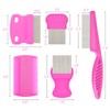 Flea Comb for Cats Dogs, 6 Pack Pet Lice Comb