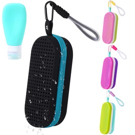 MERIABNY Goggle Case with Clip Goggle Container for Swim Team Beach Pool Swimming Accessories