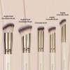 MAANGE Angled Concealer Brush Set, 5 Counts/set Versatile Soft Makeup