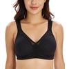 Lemorosy Women's Full Coverage Minimizer Bra Wirefree Plus Size Unpadded