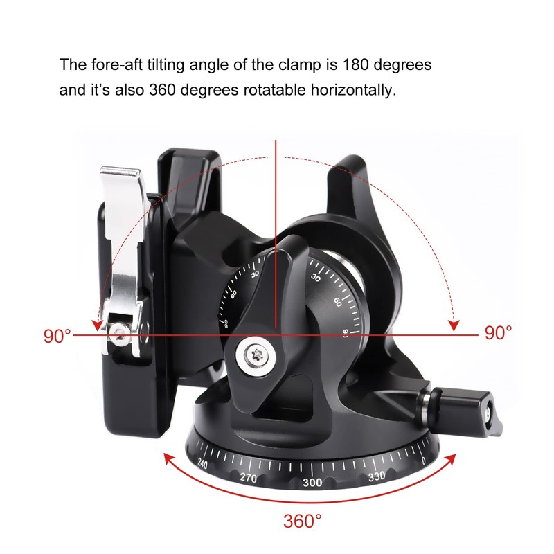 SUNWAYFOTO DT-03 Tilt Head for Monopod and Tripod 33lbs Load