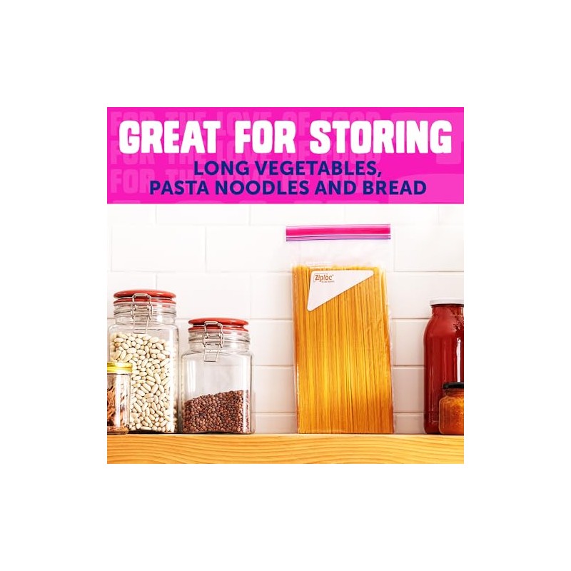 Ziploc Tall Food Storage Bags, 10 Count