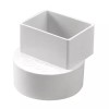 NDS HIPS Offset Downspout Adapter 2X3 in. Downspout X 4