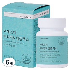 Esther Formula Yeo Esther Vitamin B Complex 30g, 6 units, 60 tablets / 에스더포뮬러 여에스더 비타민B 컴플렉스 30g, 6개, 60정