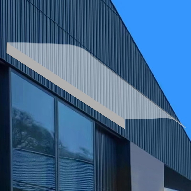 39.4 * 13.58in Awning Canopy UV Rain Snow Protection, Wall