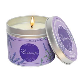 Massage Candle Essential Oil Infused Natural Soy Wax Scented Candle, Low Temperature Candle Aroma Oil for Stress Relief, Clean Burning Gift Candle for Home (Lavender, 6.35OZ)