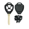 BROVACS Replacement Key Shell Compatible with TOYOTA 4 Button Keyless