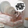 Luxshiny 50pcs Rubber Feet for Sink Grid U Shape Sink