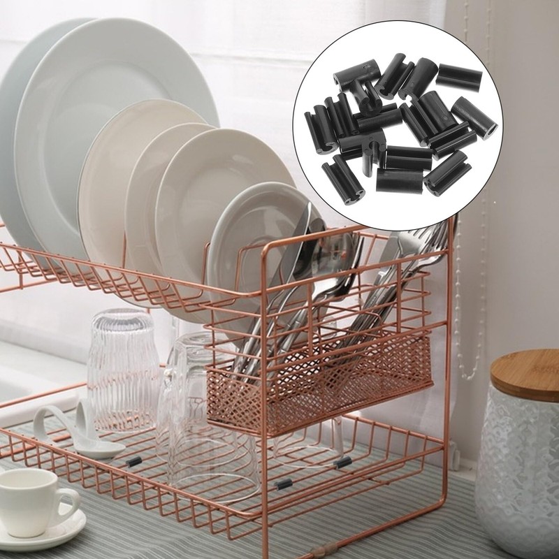 Luxshiny 50pcs Rubber Feet for Sink Grid U Shape Sink