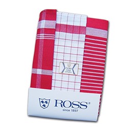 ZW-HL Tea Towels, Pack of 3, Red