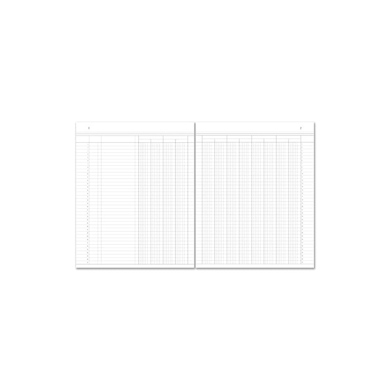 BookFactory 12 Column Ledger Book/Account Book/Accounting Notebook Twelve Columns Columnar