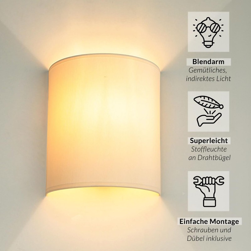 Fabric Lamp K/ALICE/6 Lighting Living Room Bedroom