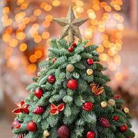 Christmas Tree Topper Star, Christmas Tree Topper Small, Christmas Tree Topper Star, 6 cm, Suitable for Christmas Tree Decoration