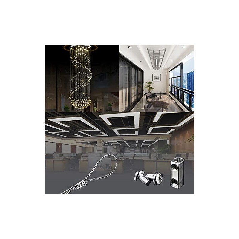 20Pcs Upgraded wire Rope cable clamps single/hole cable clamps（3.0MM line