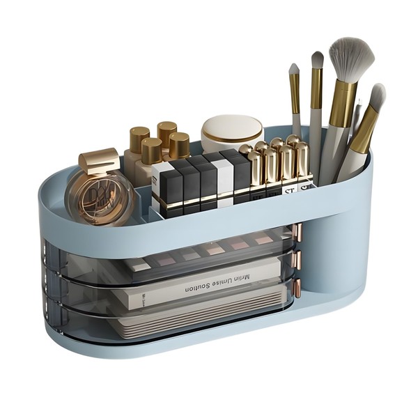 wordmouk Schreibtisch Organizer Büro Organizer mit 3 Schubladen Multifunktionaler Stifthalter
