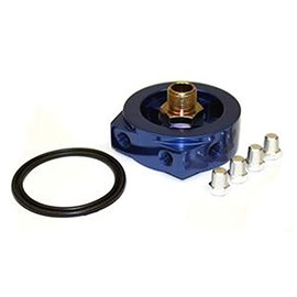 Prosport Gauges Oil Filter Adapter Plate 3/4 UNF-16 that is compatible with Ford Mazda Scion SRT4 Jeep