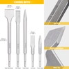TGFTGF 17-Piece SDS Plus Rotary Hammer Drill Bits and Chisel