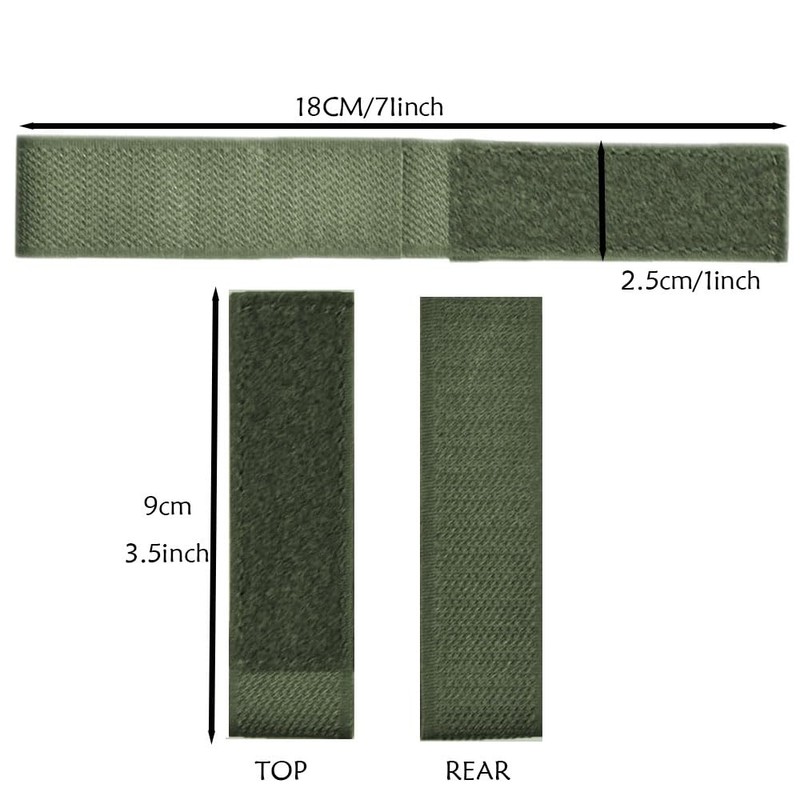 Molle Patch Panel Straps, Tactical Patches Display Board Hook and