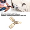 Pressure Washer Tee Splitter Coupler Brass Three Way Connector Quick
