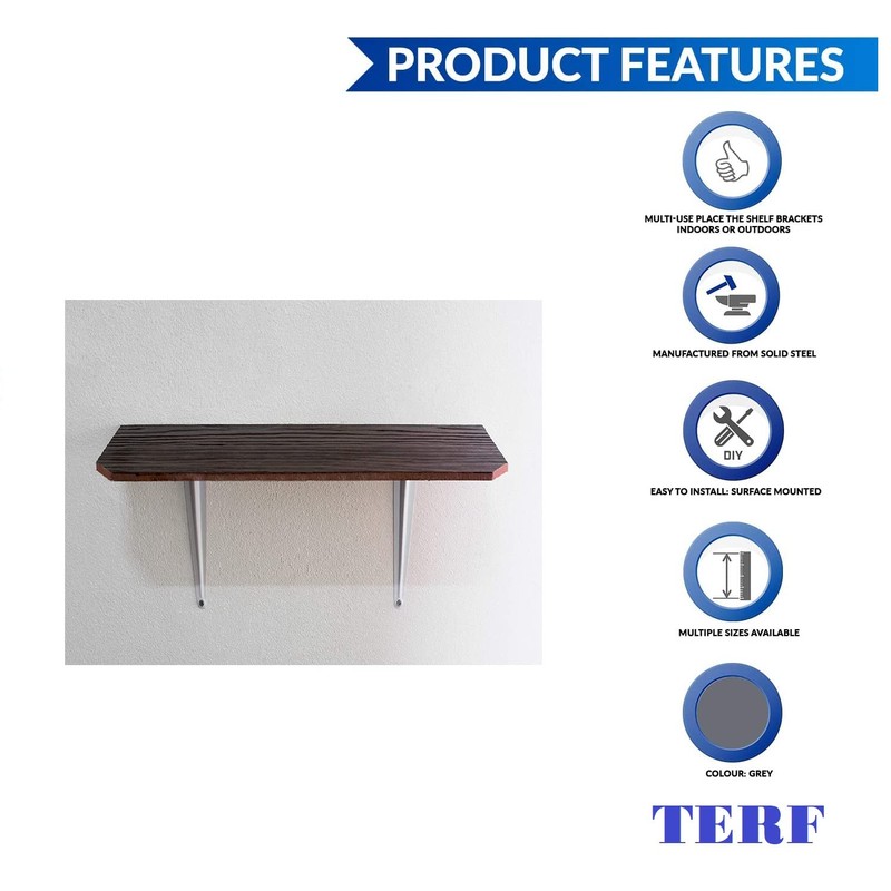 TERF® London Shelf Bracket White 200mm X 150mm (8 X
