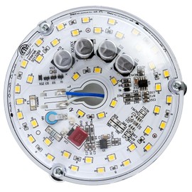HAOLEDI 4 inch LED Ceiling Fan Light Retrofit Kit, Ceiling Light Replacement kit, Led Ceiling Flush Light Retrofit PCB,120V 18W 2200LM White 5000K (1-Pack White 5000K)