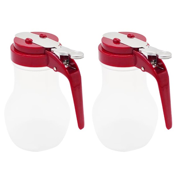 FUJIDENSO 2 Pack Syrup Dispenser 10oz (200mL) Polyethylene Plastic Bottle