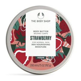 The Body Shop Manteca corporal de fresa, suavizante hidratante corporal, 6.75 oz., 1