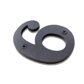 BetLight House Numbers for Outside-3 Inch Upgrade Rustproof Stainless Steel Flush Mount Mailbox Numbers/Home Address Numbers/Number 6