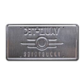 Fallout | Vault-TEC | Metal Stamped License Plate
