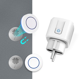 Wireless Sockets with Remote Control, Wireless Transmitter, Programmable Socket, 100 m Wireless Range, 3500 Watt, Smart Socket, Mobile Radio Switch (1 Radio Socket, 2 Radio Switches)