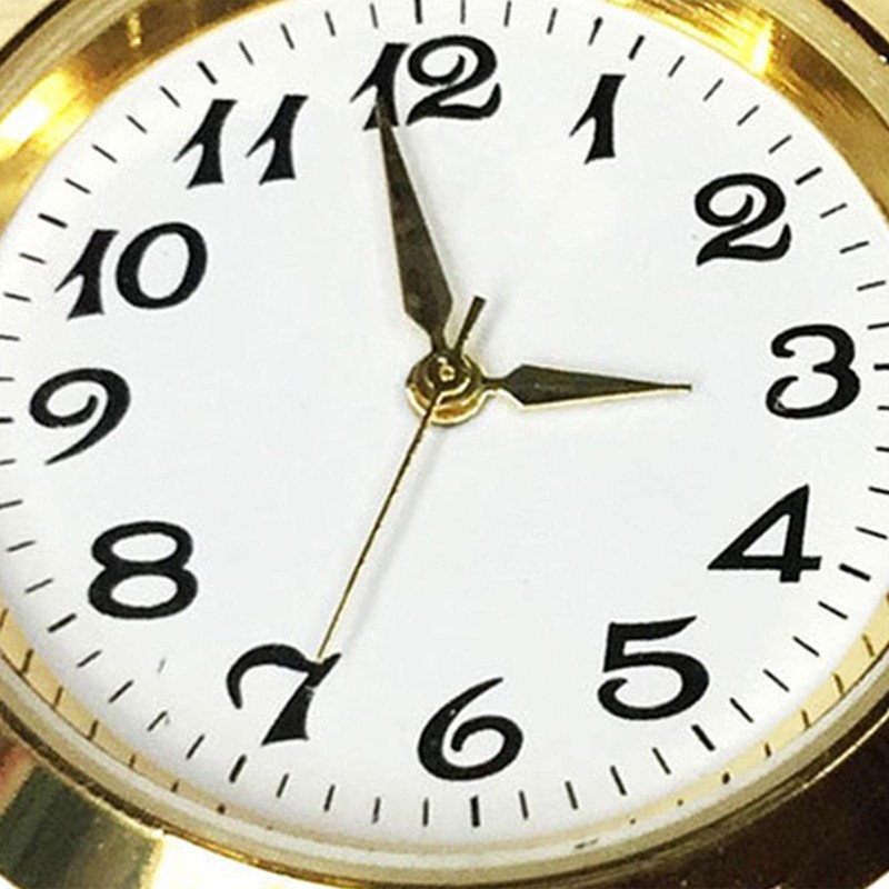 Colcolo Round Clock Insert Clock Face with Arabic Numerals Fit