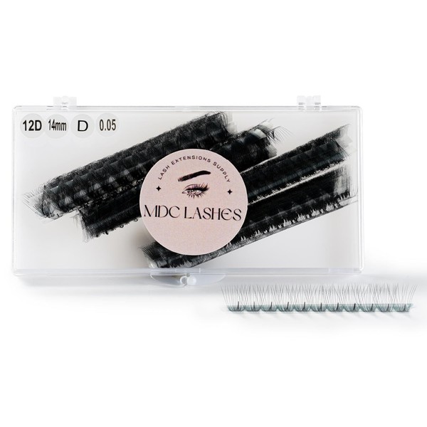 MDC LASHES Promade Eyelash Fans 1000 Fans 5D-20D Premade Volume