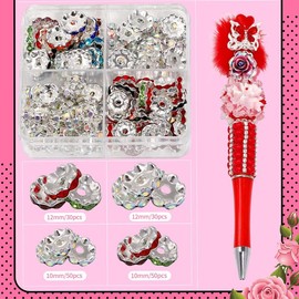 【B8】Qty 500 NON wavy,250 QTY 12MM WAVY, 100 QTY 15MM WAVY for Jewelry Making, Rondelle Crystal Bead for Necklaces, Bracelet Pendants:_12MM gold 50PCS