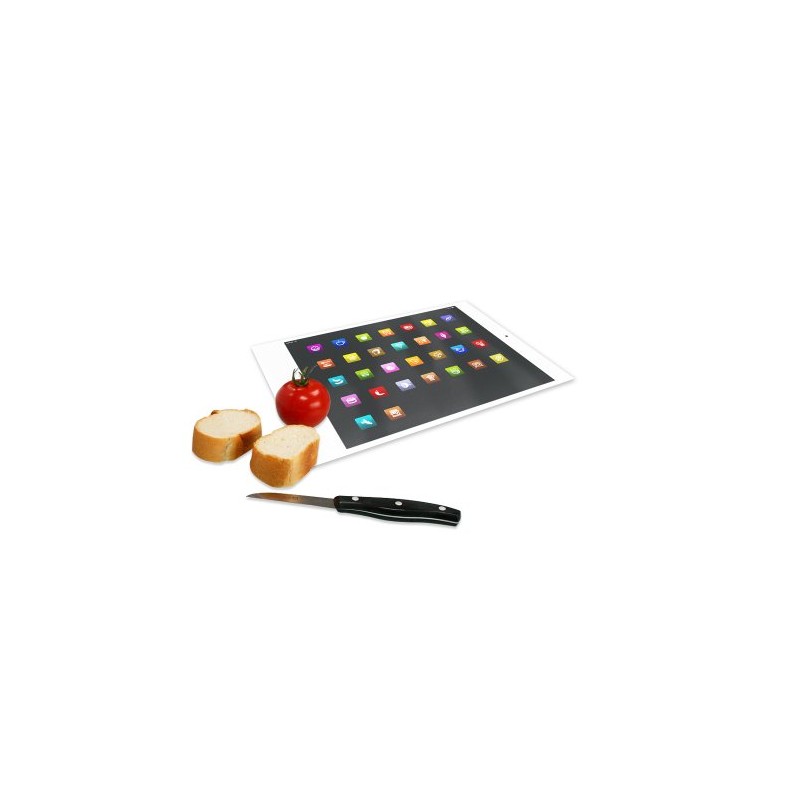 Glass Chopping Board with Tablet PC Design 20 x 28.5