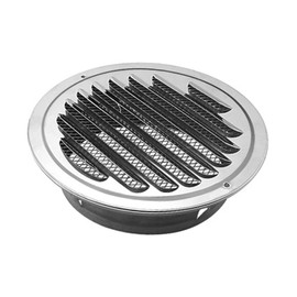 iplusmile Stainless Steel Rain Hat for Ventilation Round Air Vent Cover Louver Grille 100mm Diameter Bathroom Exhaust Fan Cover