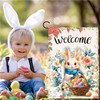 Welcome Easter Garden Flag Seasonal Garden Flags Easter egg bunny