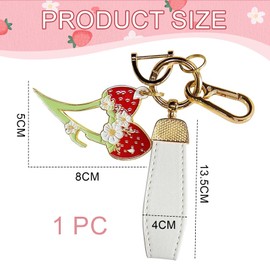Glimmerstyle Women's Self-Defense Keychain, Strawberry Women's Self-Defense Keychain, Can Be Hung on Bags and Backpacks