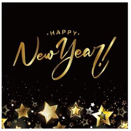 Happy New Year 2025 Napkins New Year Party Decorations(40pcs)