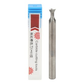 Dovetail End Mill Cutter High Hardness Alloy 5mm 4 Flutes Fast Drilling Milling Cutter for Industry 5 X 60° X 50L
