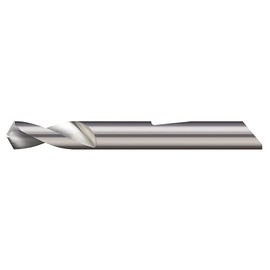 Micro 100 QSPD-375-120 Spotting Drill - Quick Change, 120° Point Angle, 3/8" Dia, 1" Flute Length, .005" Web Thickness, 2 Fl, 3/8" Shank Dia, 2-1/2" OAL, Uncoated