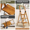 Taranta 3 Step Ladder, Portable Folding Ladder with Wide Pedal,