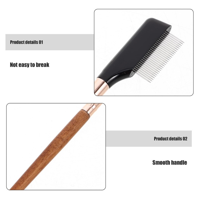 Baluue Metal Eyelash Comb Eyebrow Separator Tool Precision Needles for