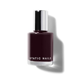 Static Nails Liquid Glass Lacquer, Longer Lasting 8+ Free Treatment Nail Polish (Whites Blacks Greys) (Black Rose) - Quick Dry Finger Nail Polish - DIY Nail Art Salon - Gift for Women