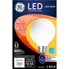 GE Dimmable LED Light Bulb, Frosted Decorative G25 Globe Light