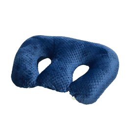 Twin Z Pillow Navy - 6 uses in 1 Twin Nursing Pillow ! Breastfeeding, Bottlefeeding, Tummy Time, Reflux and Support!